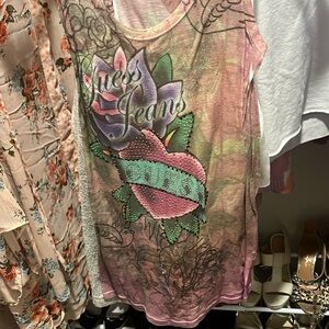 Guess see through tank top small